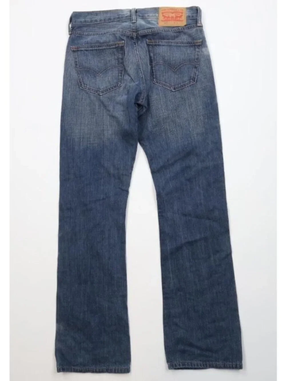 Vintage Y2K Levis 527 Mens 30x32 Slim Western Bootcut Flared Denim Jeans Blue